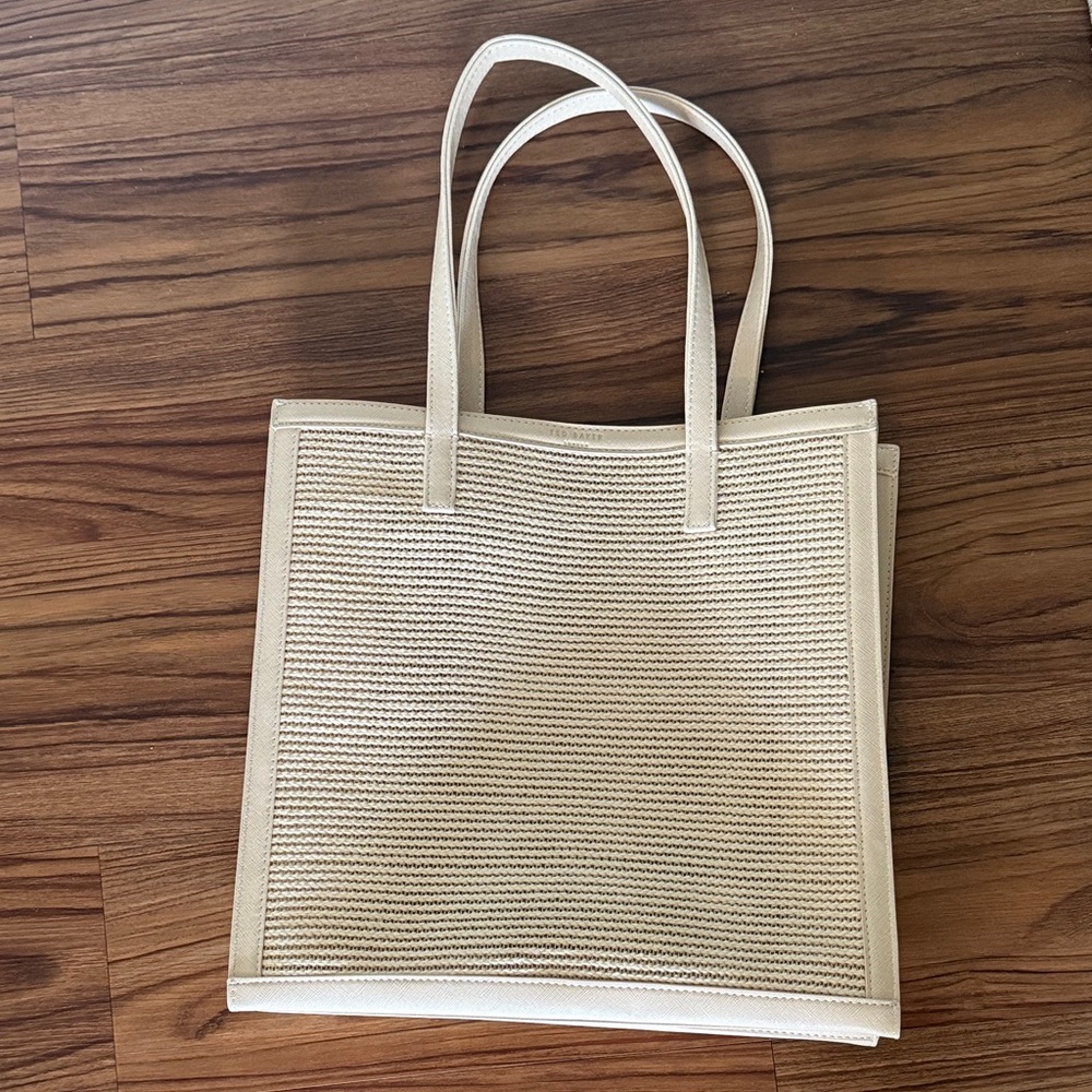 Ted Baker Woven Cream Tote Bag